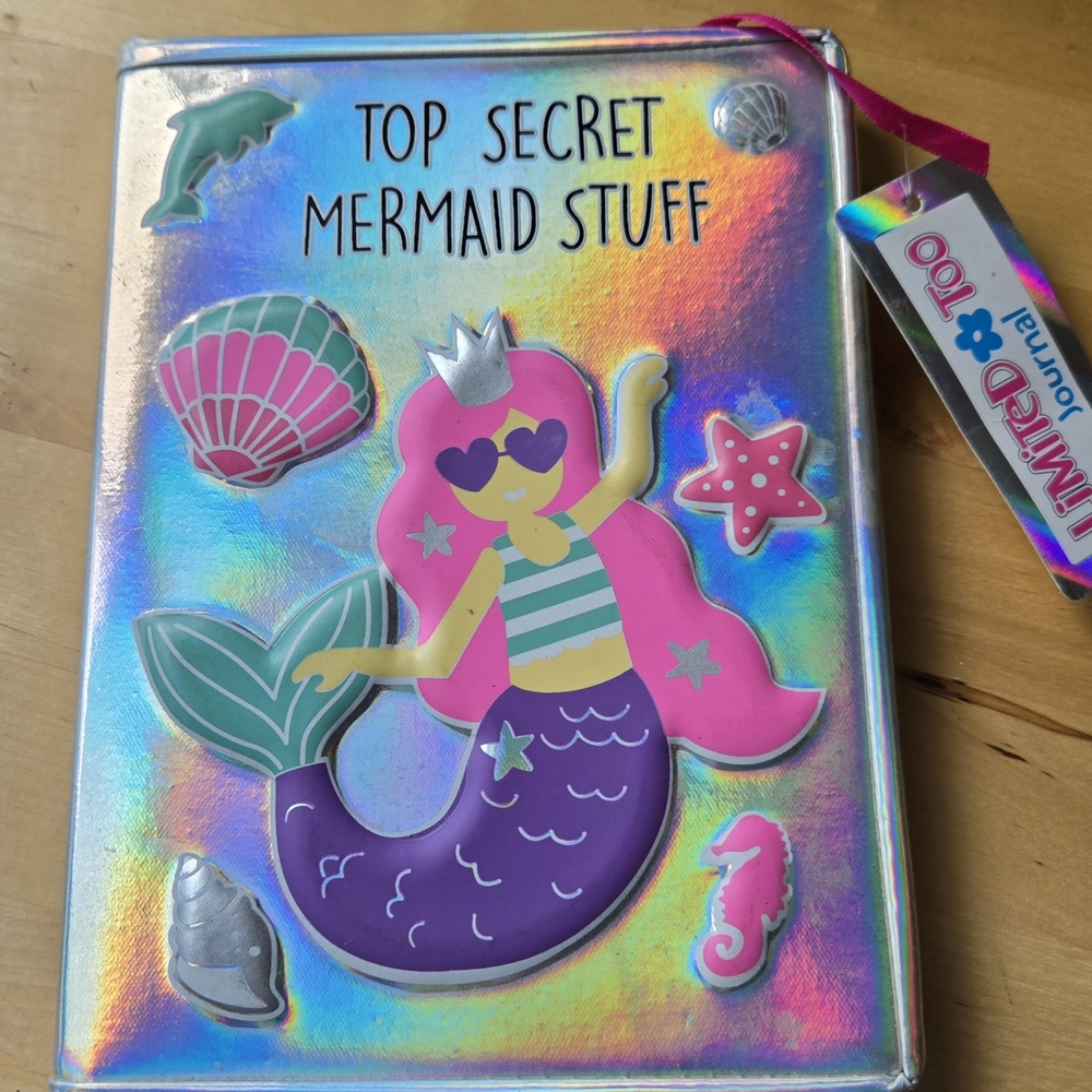 Colorful Mermaid Holographic Journal